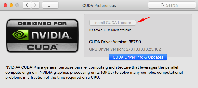 Upgrade CUDA driver